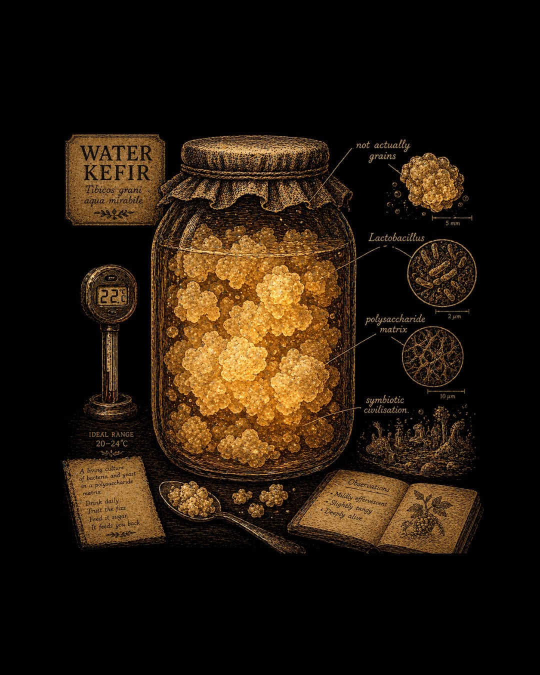 Water Kefir illustration